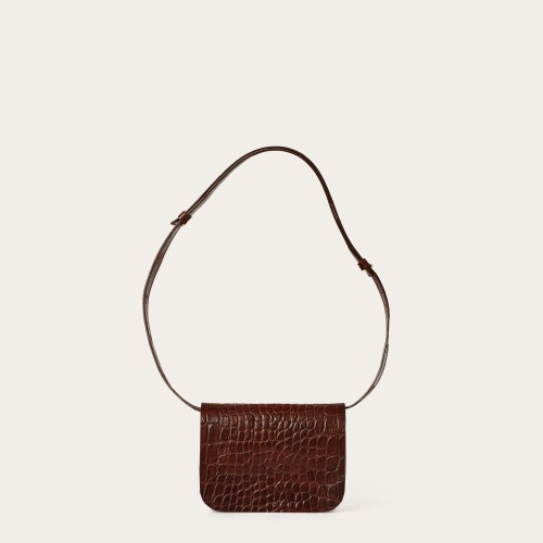 Pitzi Bag S, brown croco #488